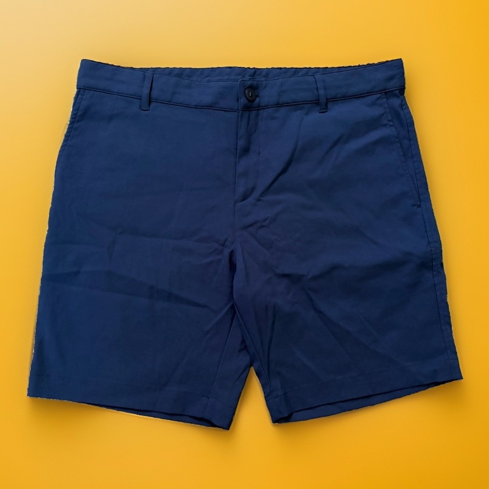 Outlier New Way Shorts Mens 36 Blue 8" Inseam Slim Fit Water Resistant Nylon